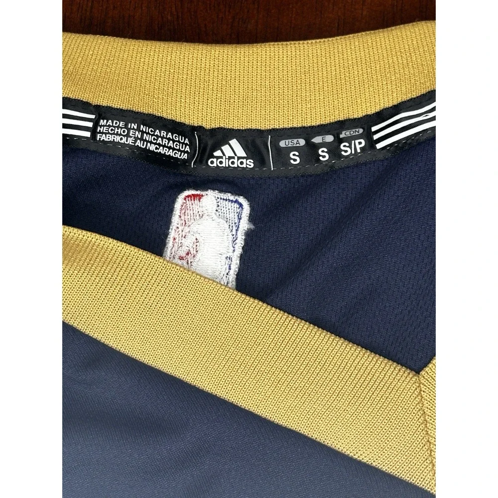 Adidas NBA New Orleans Pelicans Jersey Mens‎ Small Navy Blue Gold Excellent